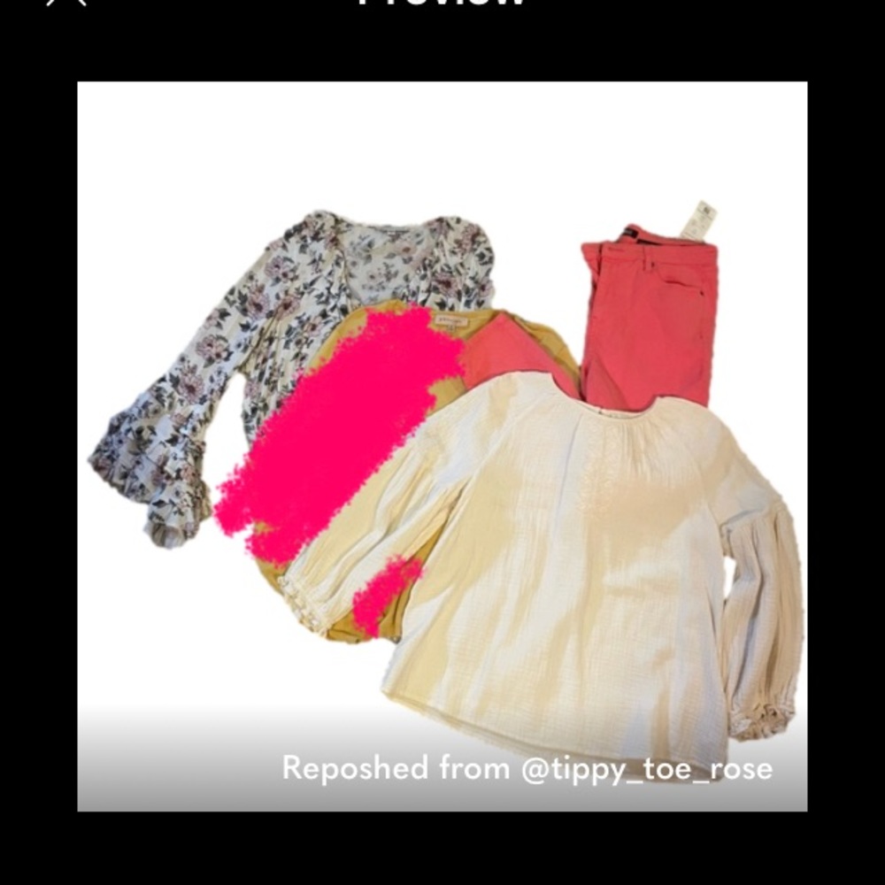 Fall Lot - MED Tops American Eagle, Universal Thread & Buffalo Pants Size 30